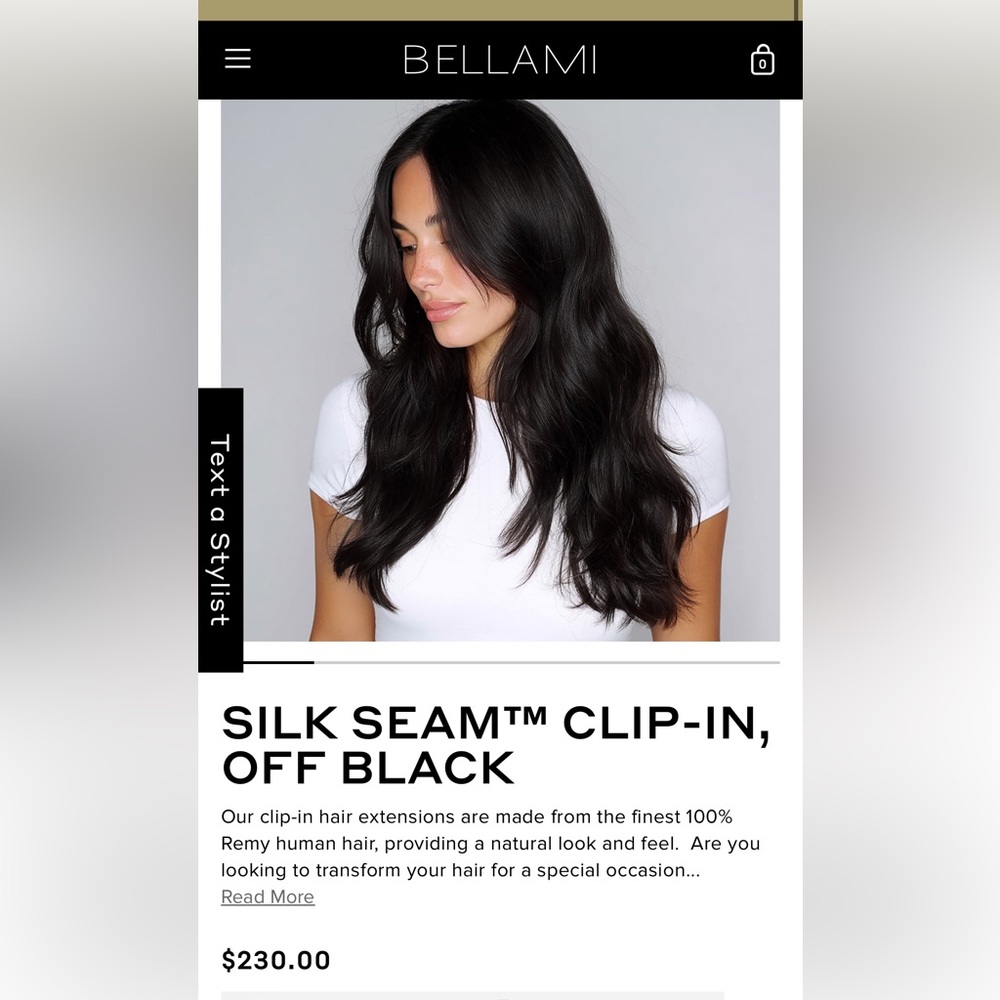 16 Bellami Clip-In Hair Extensions - dark brown